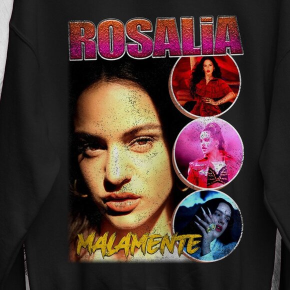 Rosalia Bootleg Spanish Pop Flamenco Latin Star Tour Music Sweatshirt 91 - Picture 2 of 5